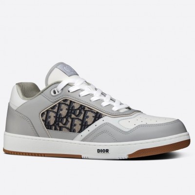 Dior B27 Low-top Sneakers In Grey Calfskin TDSS12793