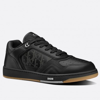 Dior B27 World Tour Sneakers In Black Leather TDSS12796