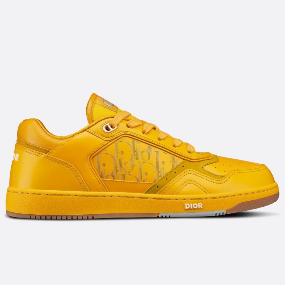 Dior B27 World Tour Sneakers In Yellow Leather TDSS12799