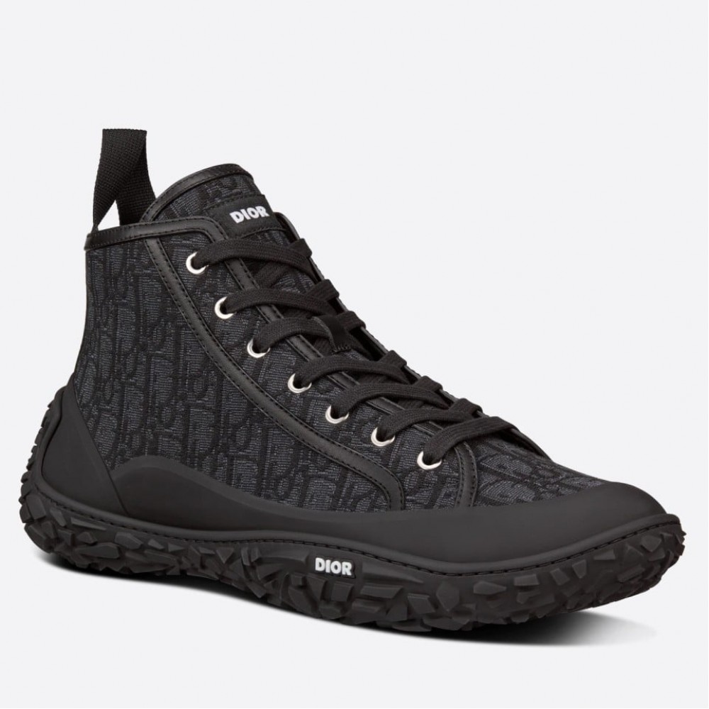 Dior B28 High-top Sneakers In Black Oblique Jacquard TDSS12801