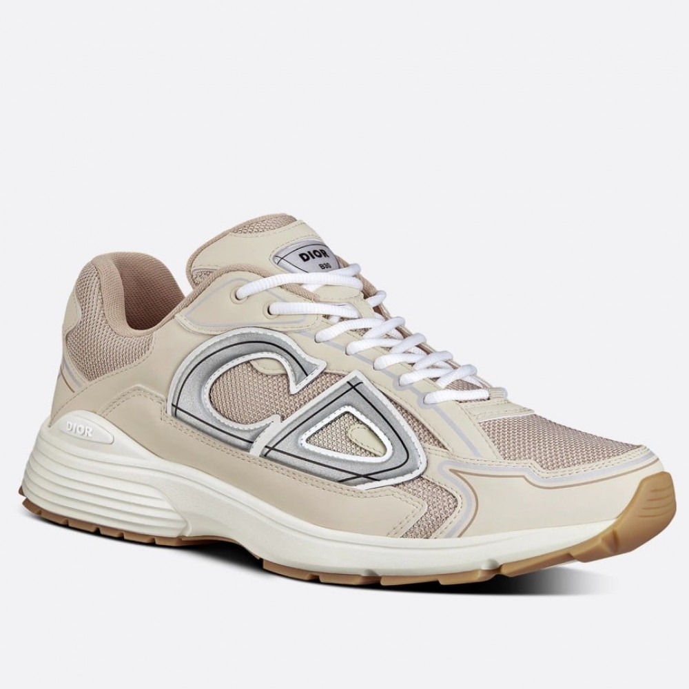 Dior B30 Sneakers In Cream Mesh and Fabric TDSS12808