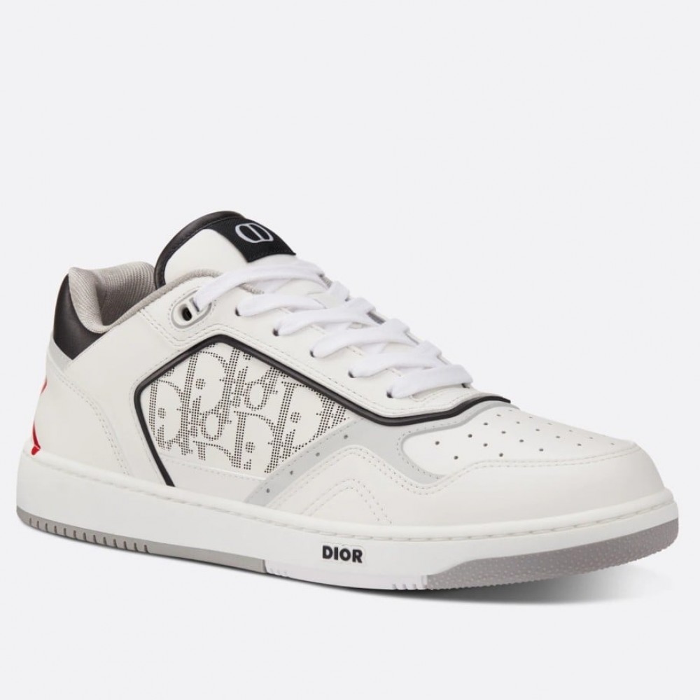 Dior & Shawn B27 Low-Top Sneakers In White Leather TDSS12515