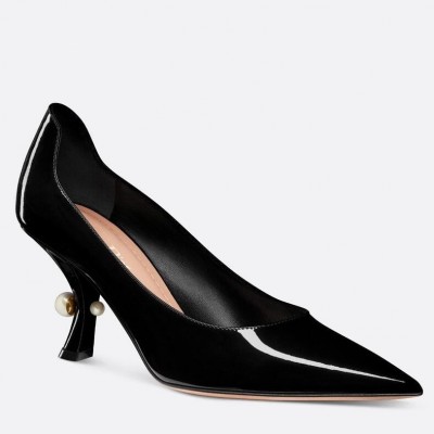 Dior Tribales Pumps 80mm in Black Patent Calfskin TDSS12830