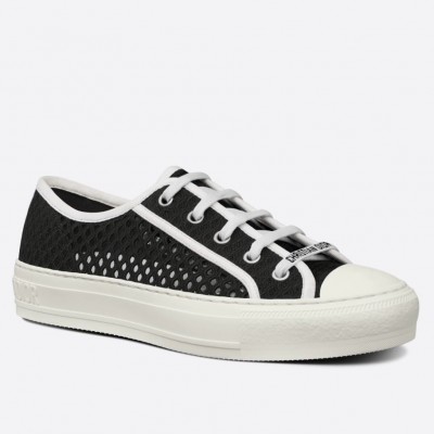 Dior Walk'n'Dior Sneakers In Black Mesh Embroidery TDSS12857