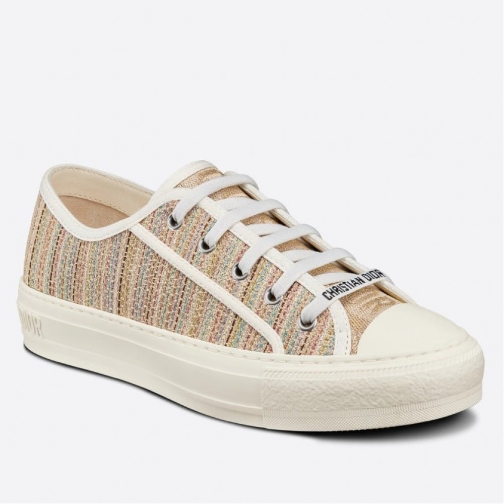 Dior Walk'n'Dior Sneakers In Thread Embroidered Cotton TDSS12876