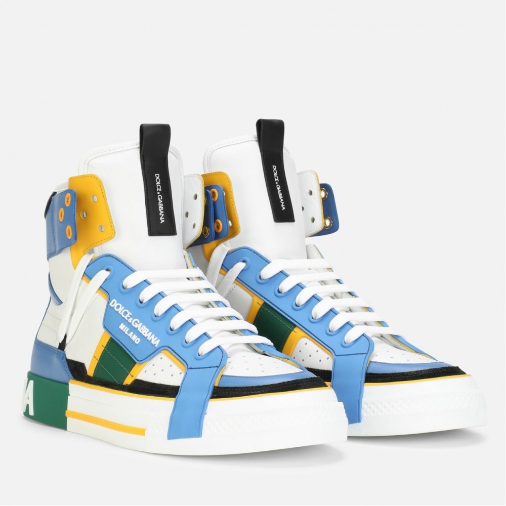 Dolce & Gabbana Blue Custom 2.Zero High-top Sneakers TDSS12903