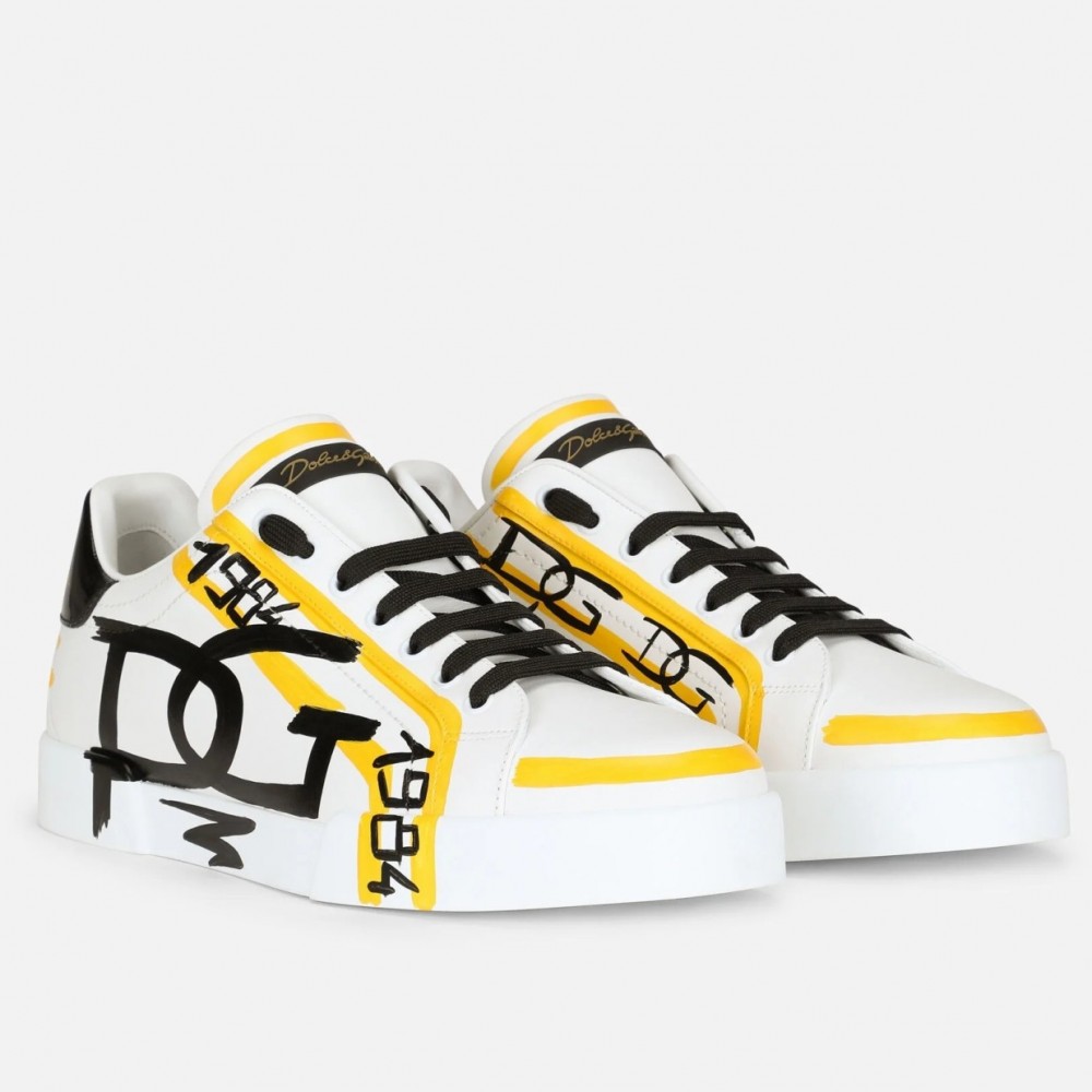 Dolce & Gabbana Limited Edition Portofino Sneakers Yellow TDSS12906