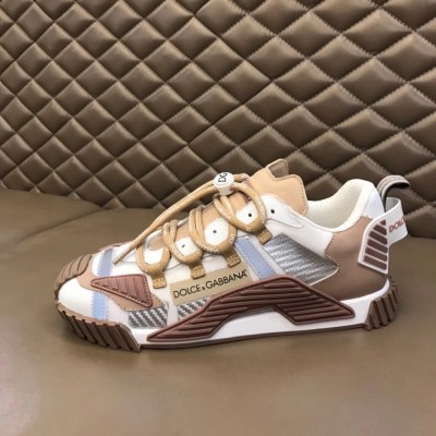 Dolce & Gabbana NS1 Sneakers In Beige Fabric TDSS12912