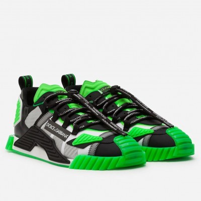 Dolce & Gabbana NS1 Sneakers In Green Fabric TDSS12916