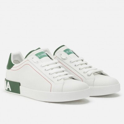 Dolce & Gabbana Portofino Sneakers with Green Branded TDSS12920