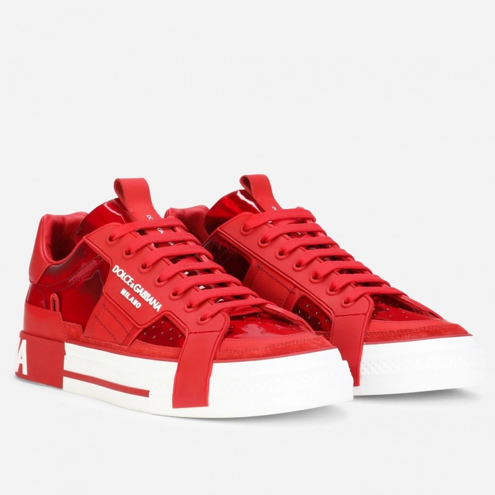 Dolce & Gabbana Custom 2.Zero Sneakers Red TDSS12944