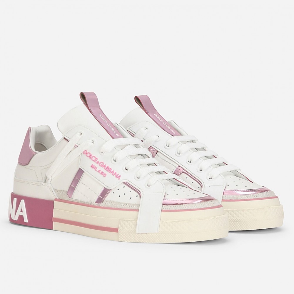 Dolce & Gabbana Custom 2.Zero Sneakers White/Pink TDSS12947