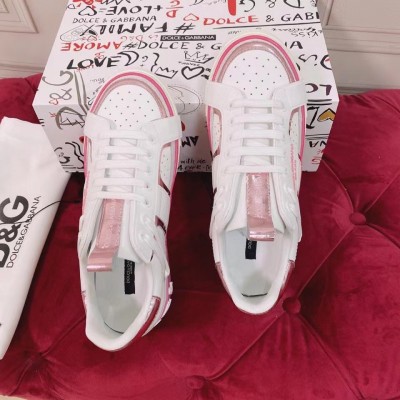 Dolce & Gabbana Custom 2.Zero Sneakers White/Pink TDSS12947