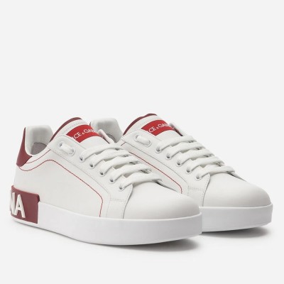 Dolce & Gabbana Portofino Sneakers with Red Branded TDSS12961