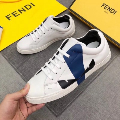 Fendi Blue sprayed Low-tops Bag Bugs Sneakers TDSS12980