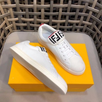 Fendi Low-tops Sneakers In White Mesh and Leather TDSS12998