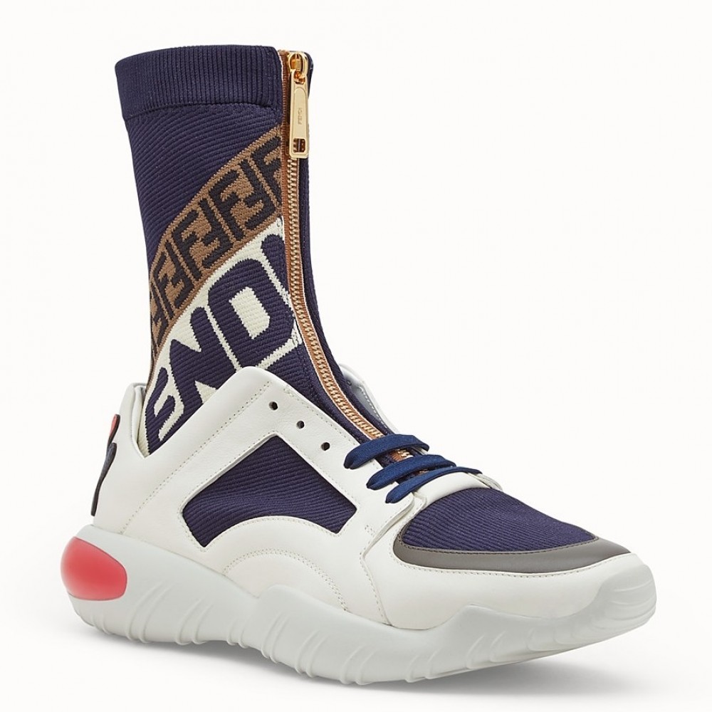 Fendi Multicoloured Tech Fabric High-tops Sneakers TDSS13002