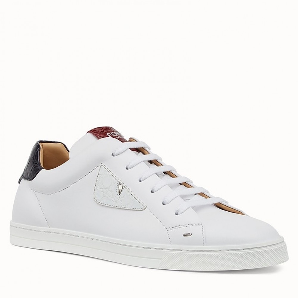 Fendi White Low-tops Bag Bugs Eye Sneakers TDSS13016