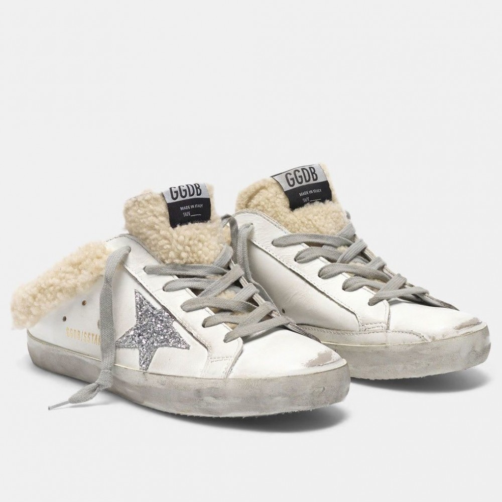 Golden Goose Super-Star Sabots With Shearling-lined TDSS13042