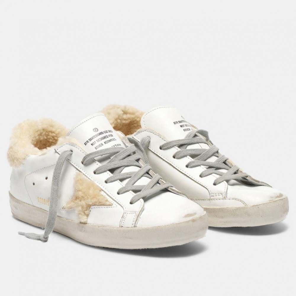 Golden Goose Super-Star Sneakers With Shearling Lining TDSS13048