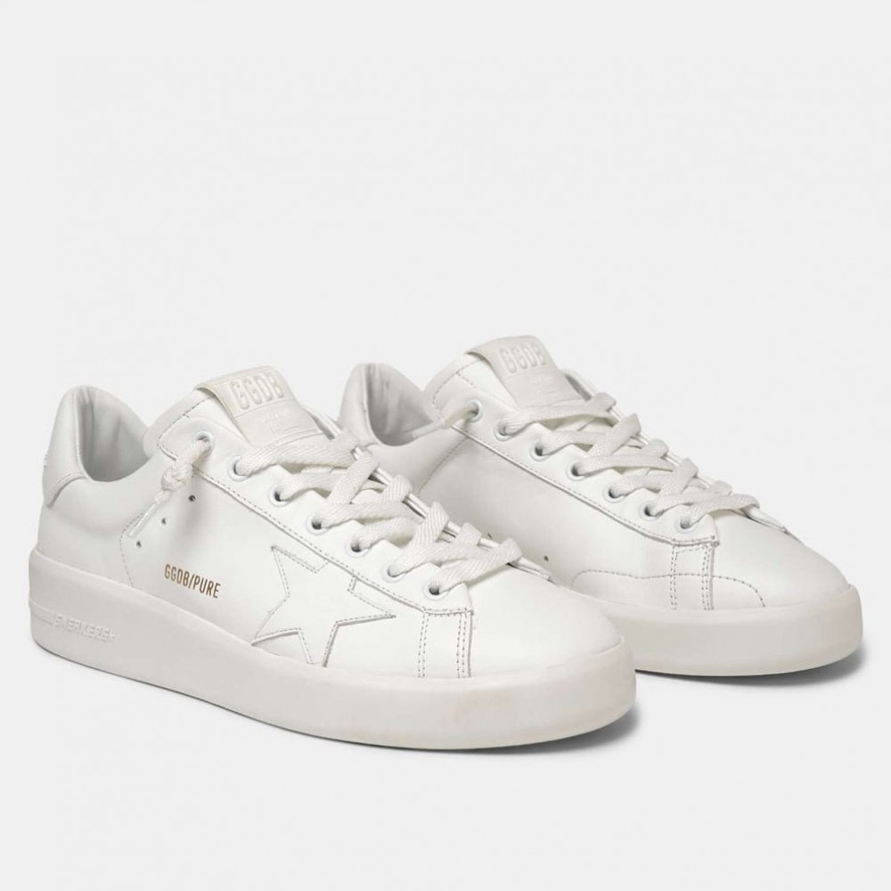 Golden Goose White Purestar Sneakers TDSS13054