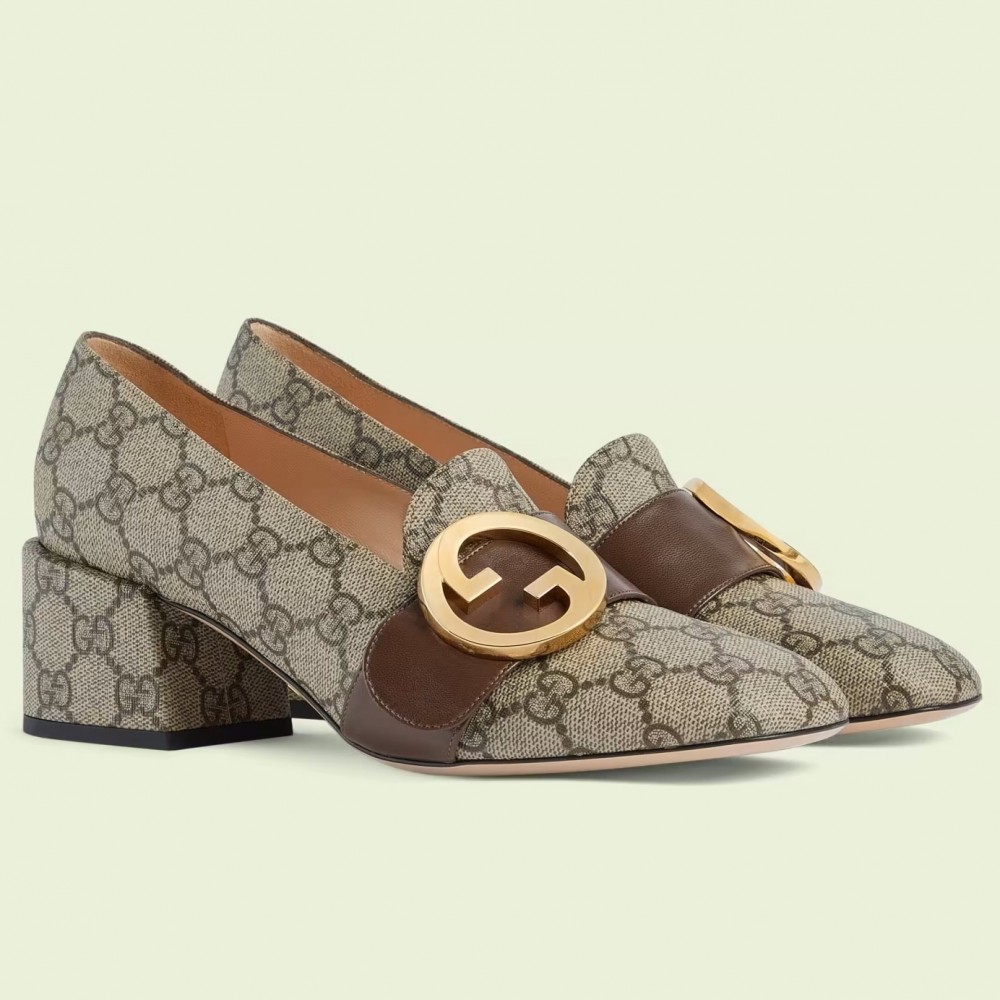 Gucci Blondie Pumps 55mm in GG Supreme Canvas TDSS26133