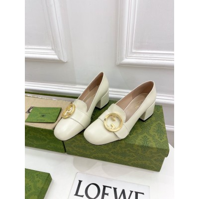 Gucci Blondie Pumps 55mm in White Leather TDSS26134