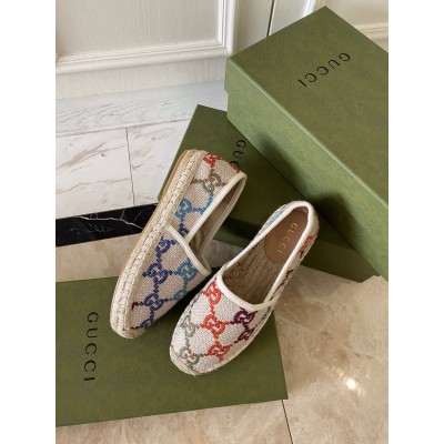 Gucci Espadrilles In Multicolor GG Linen Canvas TDSS26028