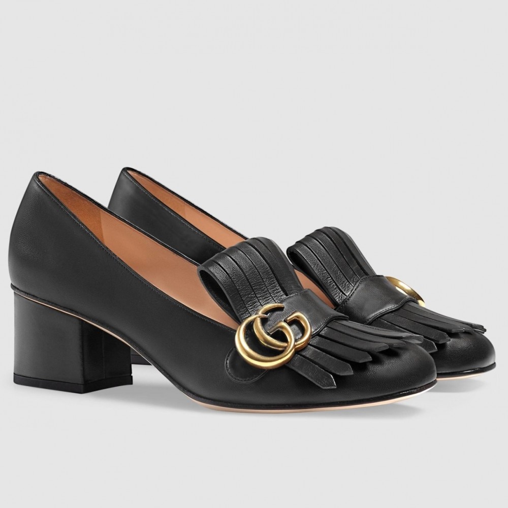 Gucci Fringed Pumps 50mm In Black Leather TDSS26135