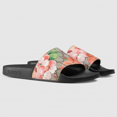 Gucci GG Blooms Supreme Floral Slide Sandals TDSS26247