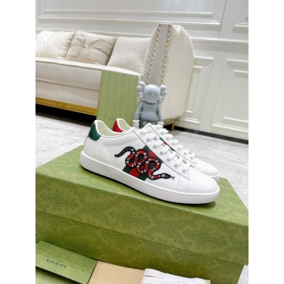 Gucci Men's Ace Sneakers with Embroidered Kingsnake TDSS26320