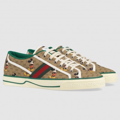 Gucci Men's Disney X Gucci Tennis 1977 Sneakers with Web TDSS26054