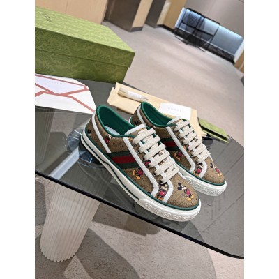 Gucci Men's Disney X Gucci Tennis 1977 Sneakers with Web TDSS26054