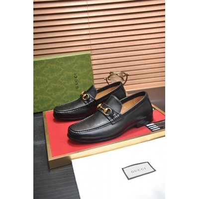 Gucci Men's Horsebit 1953 Loafer in Black Leather TDSS26074