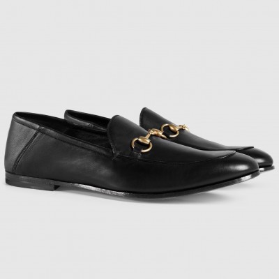 Gucci Men's Horsebit Slip-on Loafer in Black Leather TDSS26075