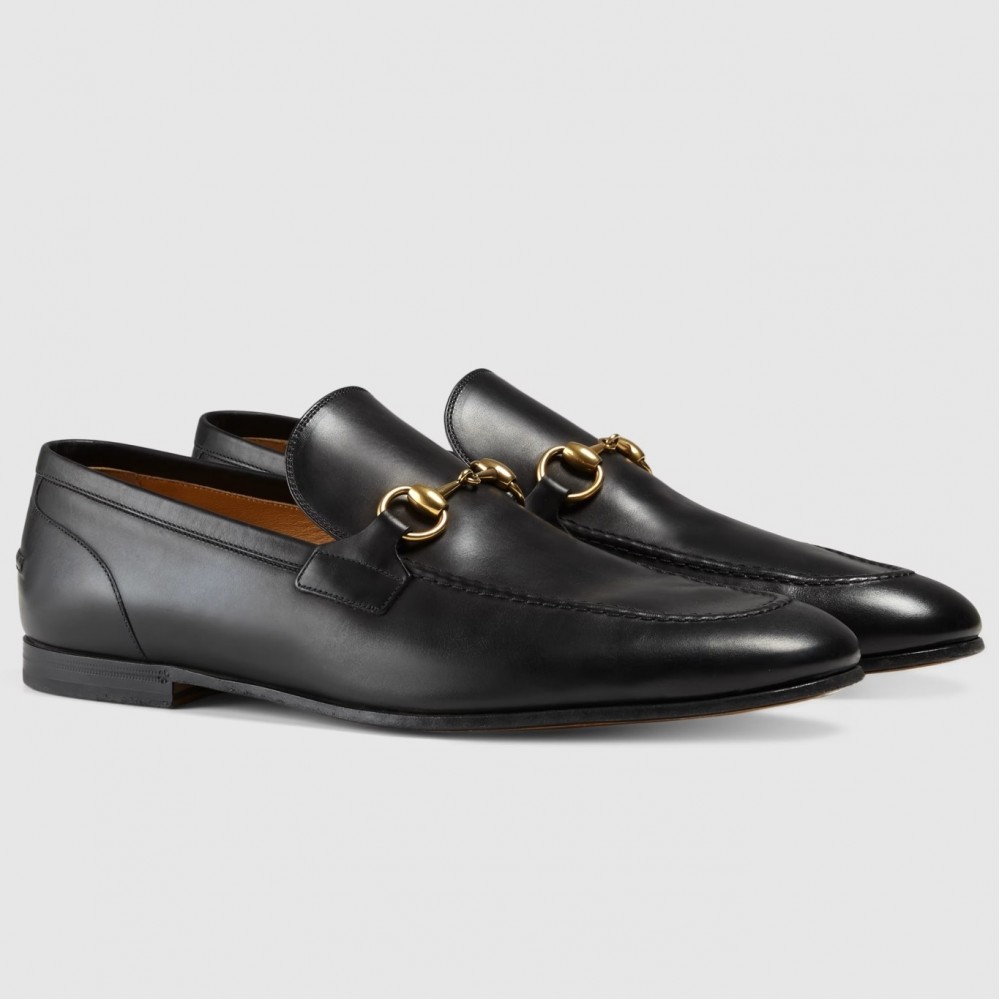 Gucci Men's Jordaan Loafers in Black Leather TDSS26077