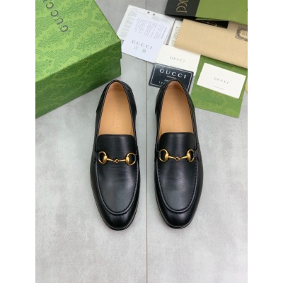 Gucci Men's Jordaan Loafers in Black Leather TDSS26077