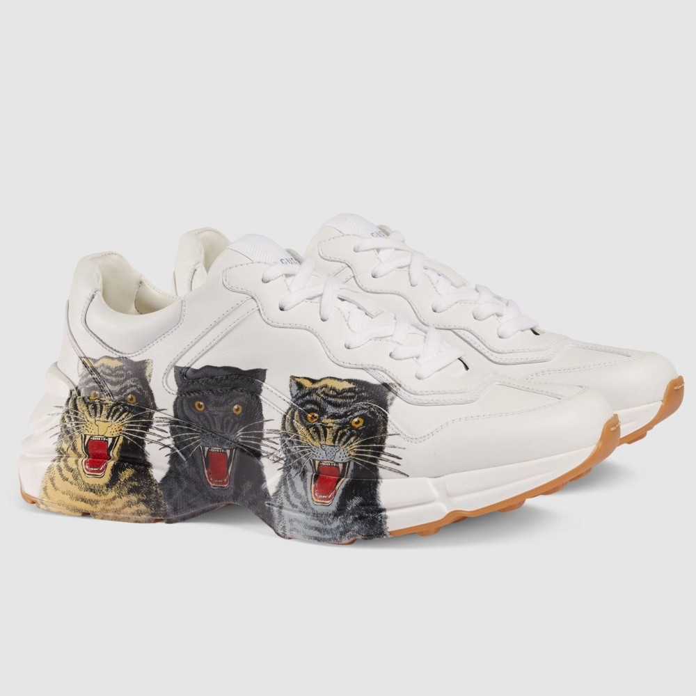 Gucci Men's Rhyton Sneakers with Tigers Print TDSS26348