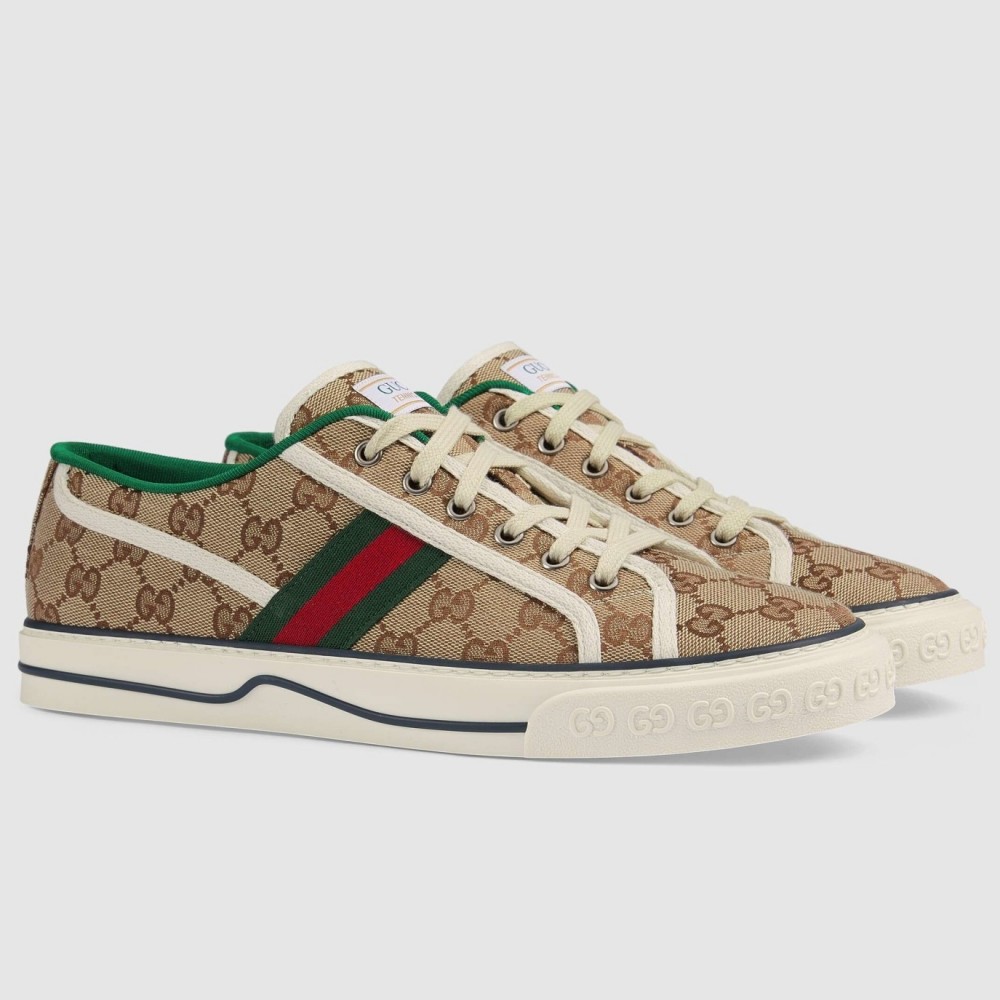 Gucci Men's Tennis 1977 Sneakers in Beige GG canvas TDSS26358