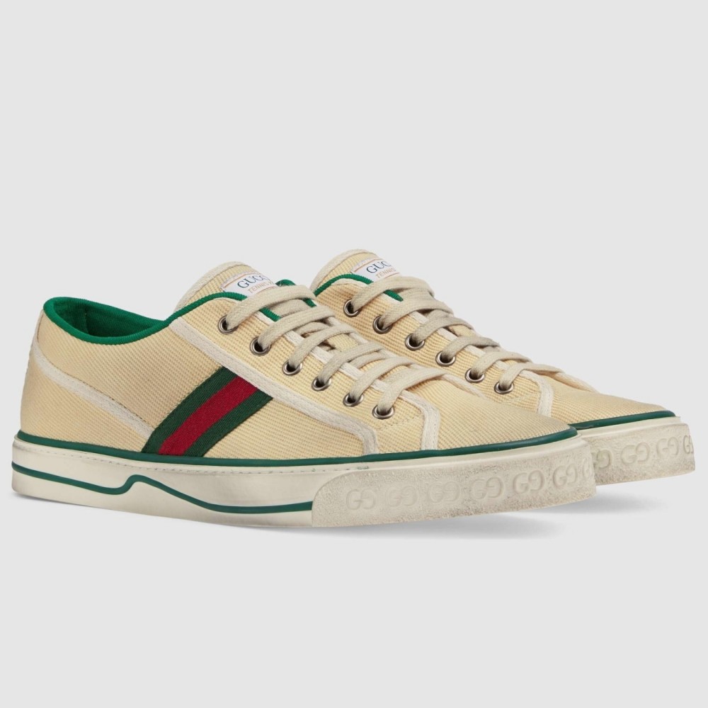 Gucci Men's Tennis 1977 Sneakers in Butter Cotton TDSS26359