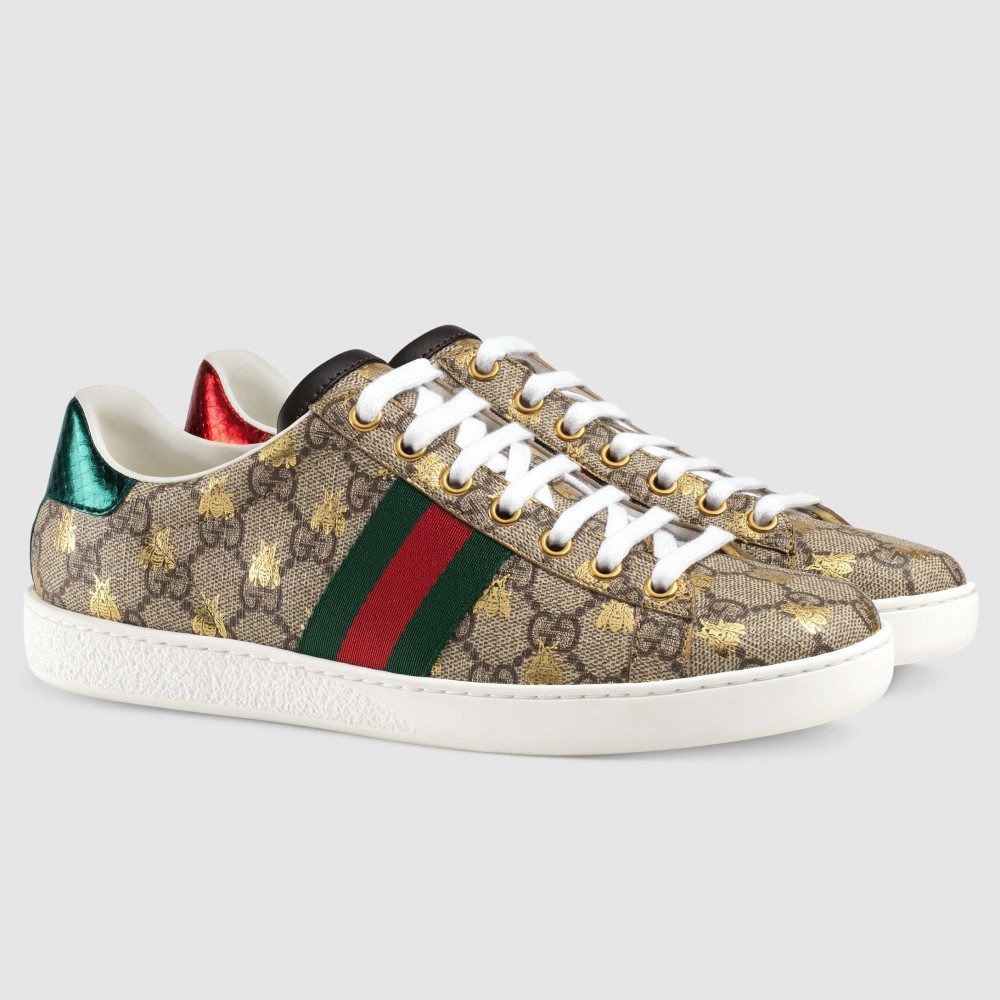 Gucci Women's Ace GG Supreme Sneakers with Bees TDSS26361