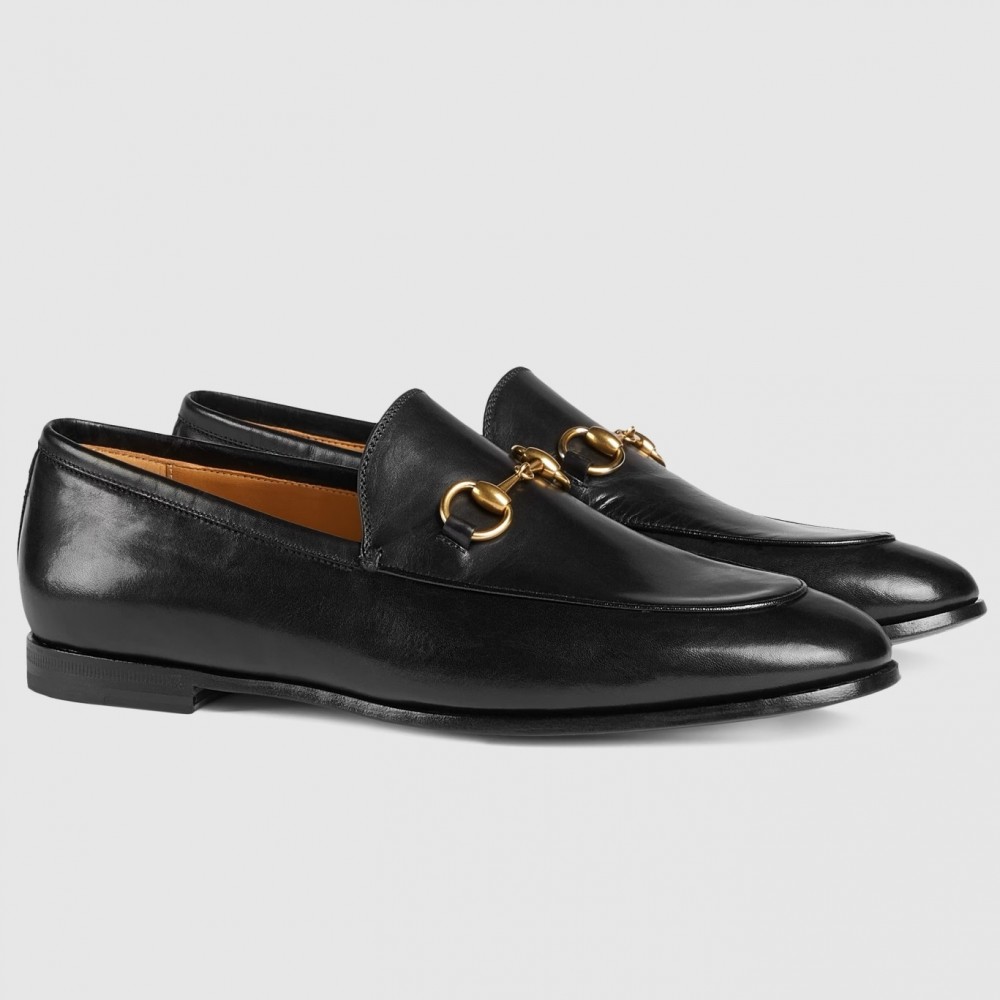 Gucci Women's Jordaan Loafers in Black Leather TDSS26106