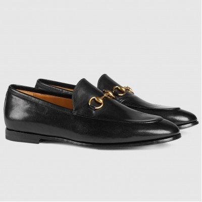 Gucci Women's Jordaan Loafers in Black Leather TDSS26106