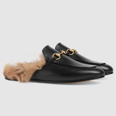 Gucci Women's Princetown Slippers with Lamb Wool TDSS26297