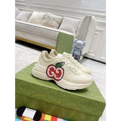 Gucci Women's Rhyton Sneakers with GG Apple Print TDSS26389