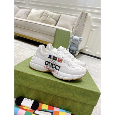 Gucci Women's Rhyton Sneakers with Worldwide Print TDSS26401