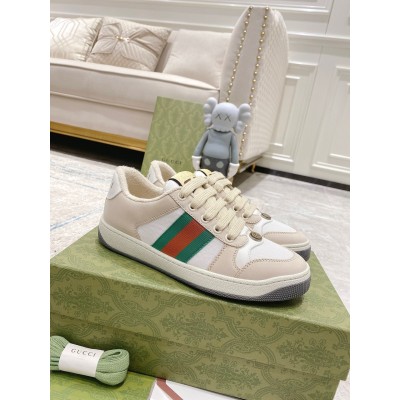 Gucci Women's Screener Sneakers in Leather and Nylon TDSS26403