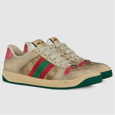 Gucci Women's Screener Sneakers with Pink Details TDSS26405