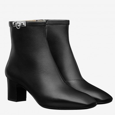 Hermes Black Calfskin Power Low Boot TDSS13060