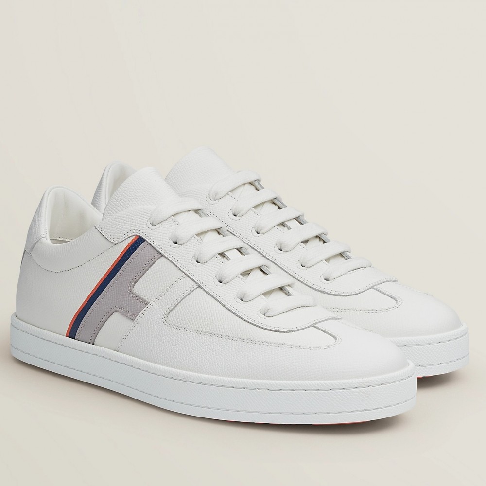 Hermes Boomerang Sneakers In Multicolore White Leather TDSS13072